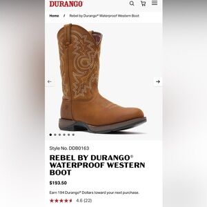 Durango Tan Western Boots